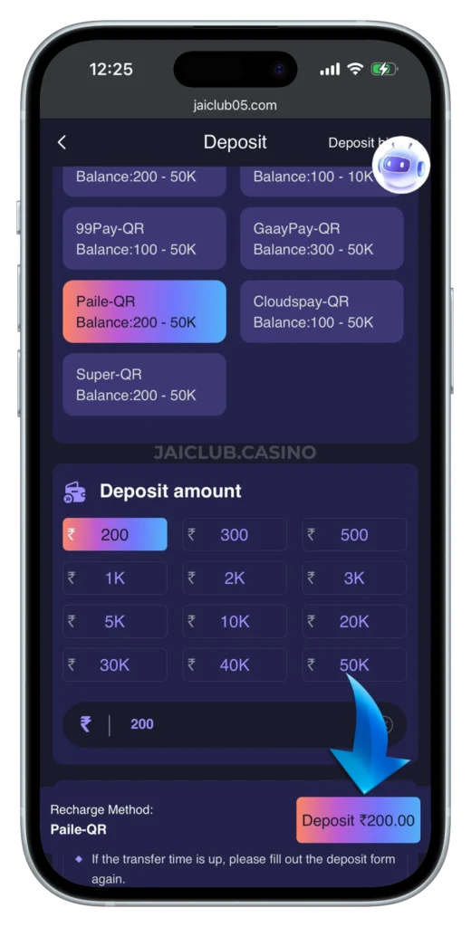 JAICLUB-DEPOSIT-PAGE